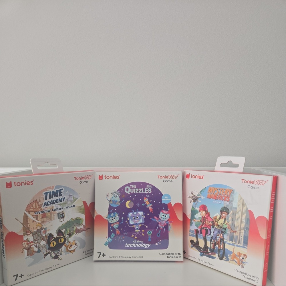 Tonies Play Game Lot of 3 NEW The Quizzles Time Academy Mystery Mavericks